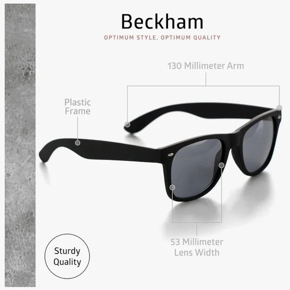 Sunglasses — Matte Black, Beckham by Optimum Optical - Picture 10 of 16